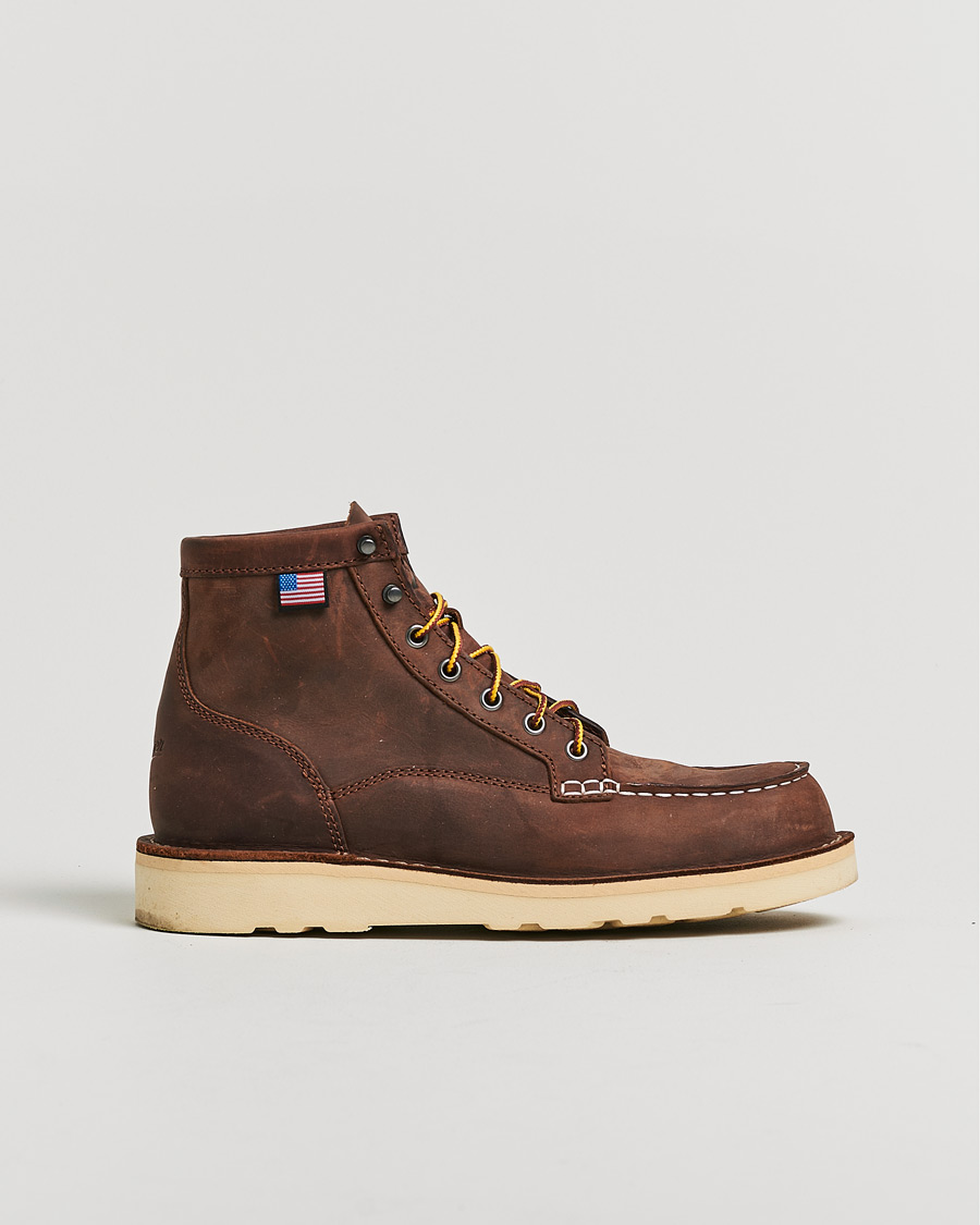 Herren | Pre-owned Schuhe | Pre-owned | Danner Bull Run Leather Moc Toe Boot Brown US9 - EU43