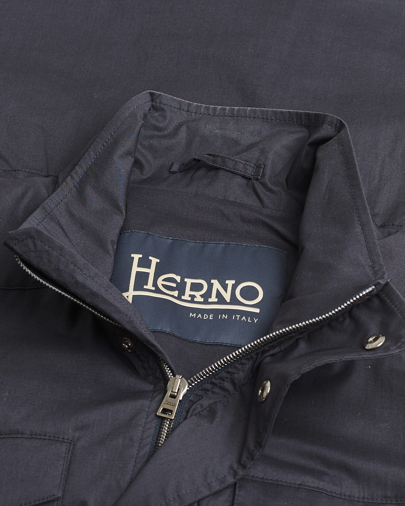 Herren | Pre-owned Jacken | Pre-owned | Herno Lightwieght Cotton Field Jacket Navy 50