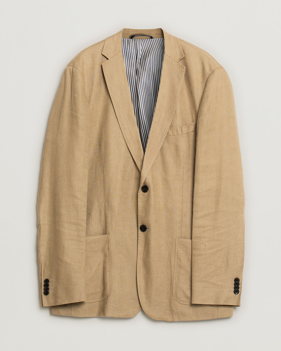 Herren | Sakkos | Pre-owned | GANT Tailored fit Linen Blazer Beige 52