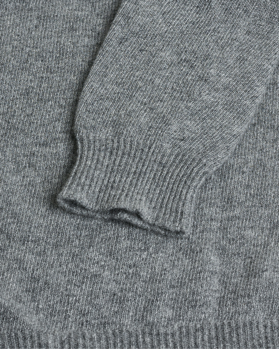 Herren | Jil Sander Cashmere/Merino Round Neck Sweater Grey Melange | Pre-owned | Jil Sander Cashmere/Merino Round Neck Sweater Grey Melange