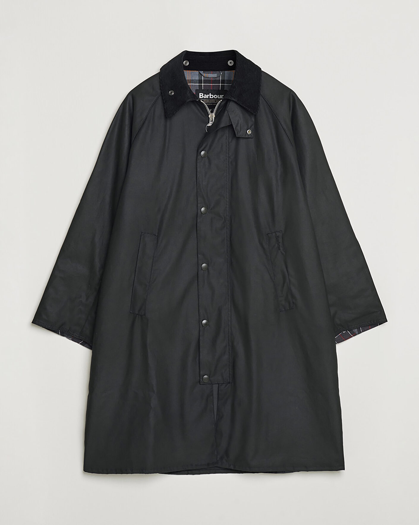 Herren | Pre-owned Jacken | Pre-owned | Barbour Heritage Modfied Exmoore Wax Coat Black UK38 - EU48