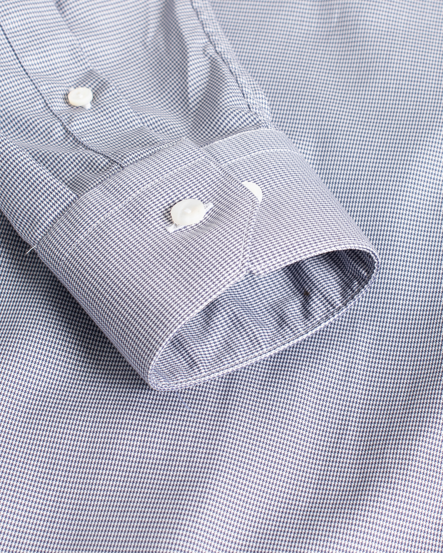 Herren | Pre-owned Hemden | Pre-owned | Eton Giza 45 Houndtooth Shirt Grey/White 38 - S