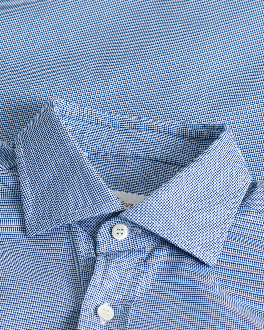 Herren | Brioni Slim Fit Micro Structure Dress Shirt Light Blue | Pre-owned | Brioni Slim Fit Micro Structure Dress Shirt Light Blue