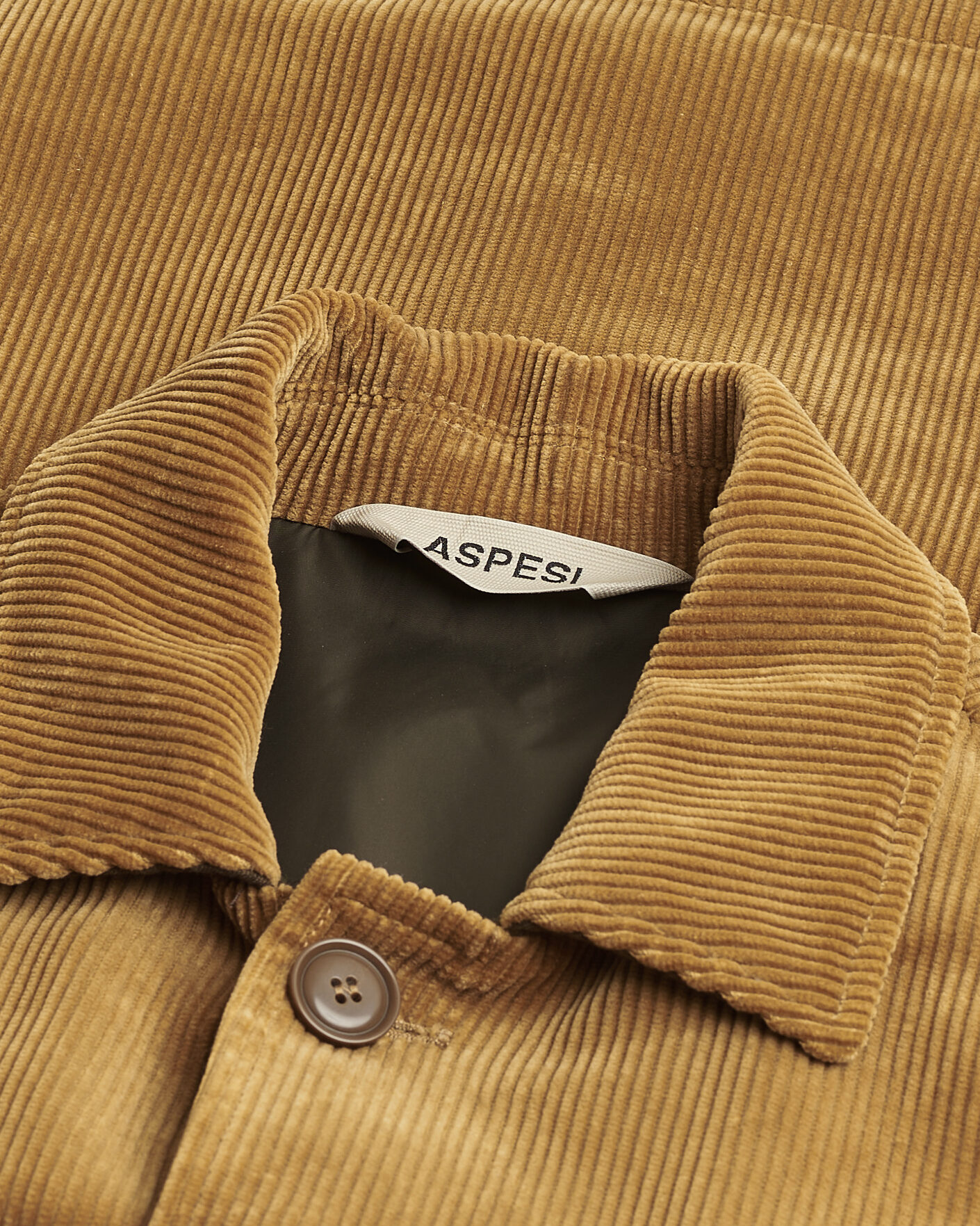 Herren | Pre-owned Jacken | Pre-owned | Aspesi Corduroy Cotton Shirt Jacket Tan L