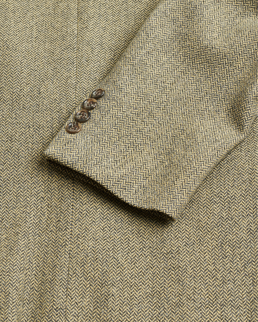 Herren | Pre-owned Sakkos | Pre-owned | BOSS Vintage Wool Herringbone Blazer Beige 50