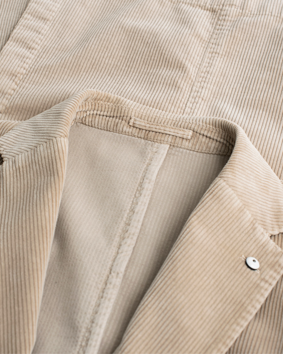 Herren | L.B.M. 1911 Jack Corduroy Blazer Beige | Pre-owned | L.B.M. 1911 Jack Corduroy Blazer Beige