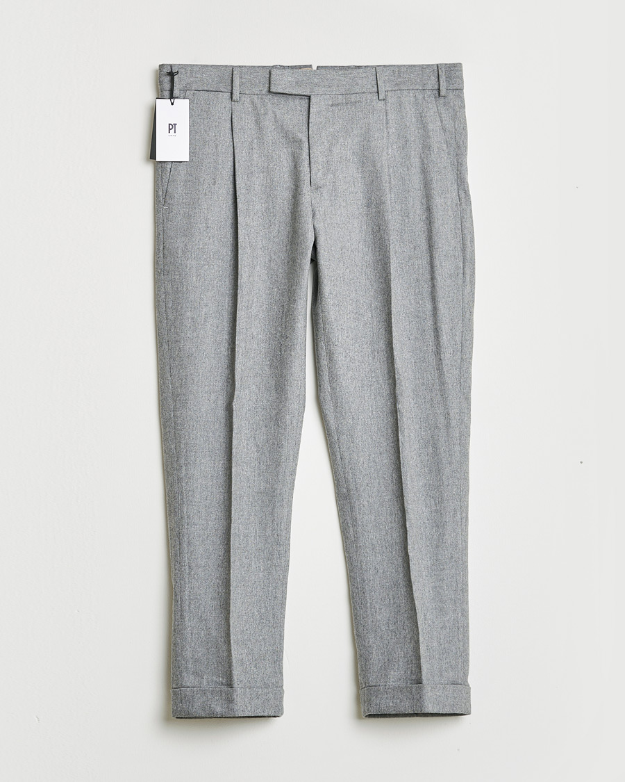 Herren | Pre-owned Hosen | Pre-owned | PT01 Pleated Wool Trousers Grey Melange 50