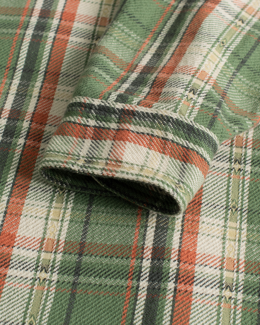 Herren | Big Yank 1942 Flannel Shirt Green Check S | Pre-owned | Big Yank 1942 Flannel Shirt Green Check S