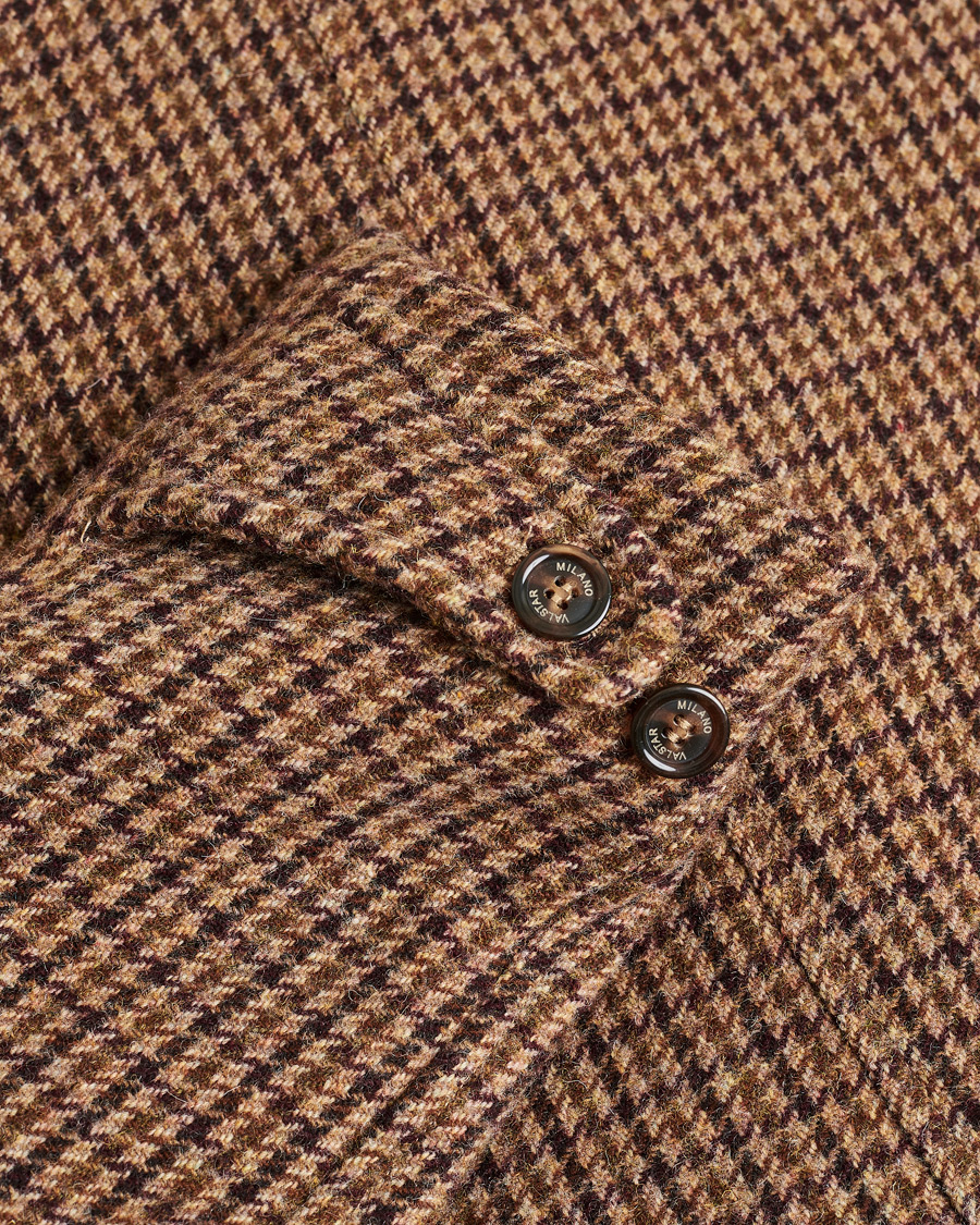 Herren | Pre-owned Jacken | Pre-owned | Valstar Wool Overcoat Brown Houndstooth 50