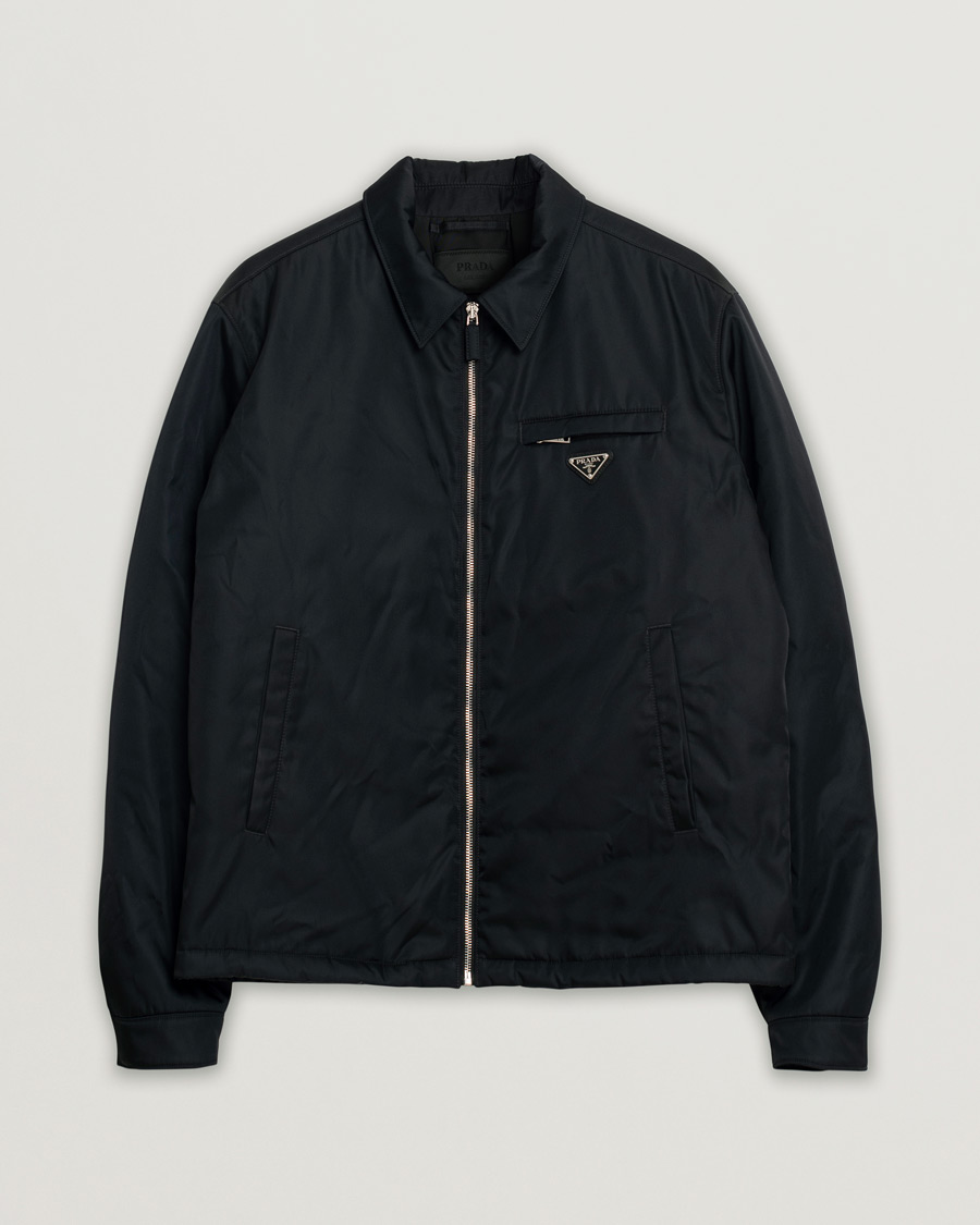 Herren | Prada Re-Nylon Lifestyle Jacket Black 52 | Pre-owned | Prada Re-Nylon Lifestyle Jacket Black 52