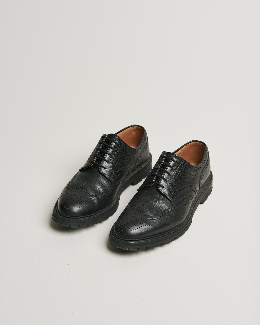 Herren | Pre-owned Schuhe | Pre-owned | Crockett & Jones Pembroke Milled Grain Vibram Black