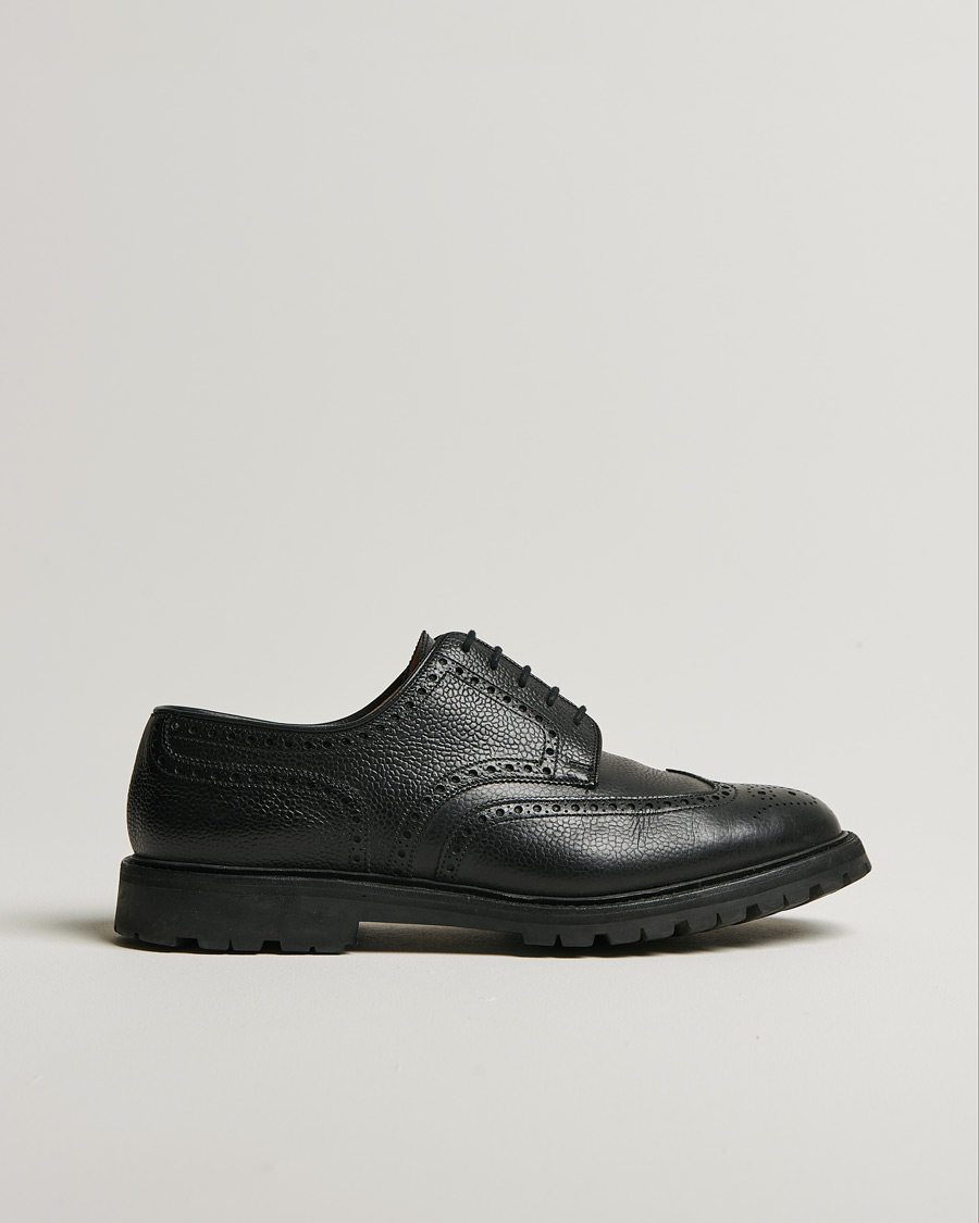 Herren | Pre-owned Schuhe | Pre-owned | Crockett & Jones Pembroke Milled Grain Vibram Black