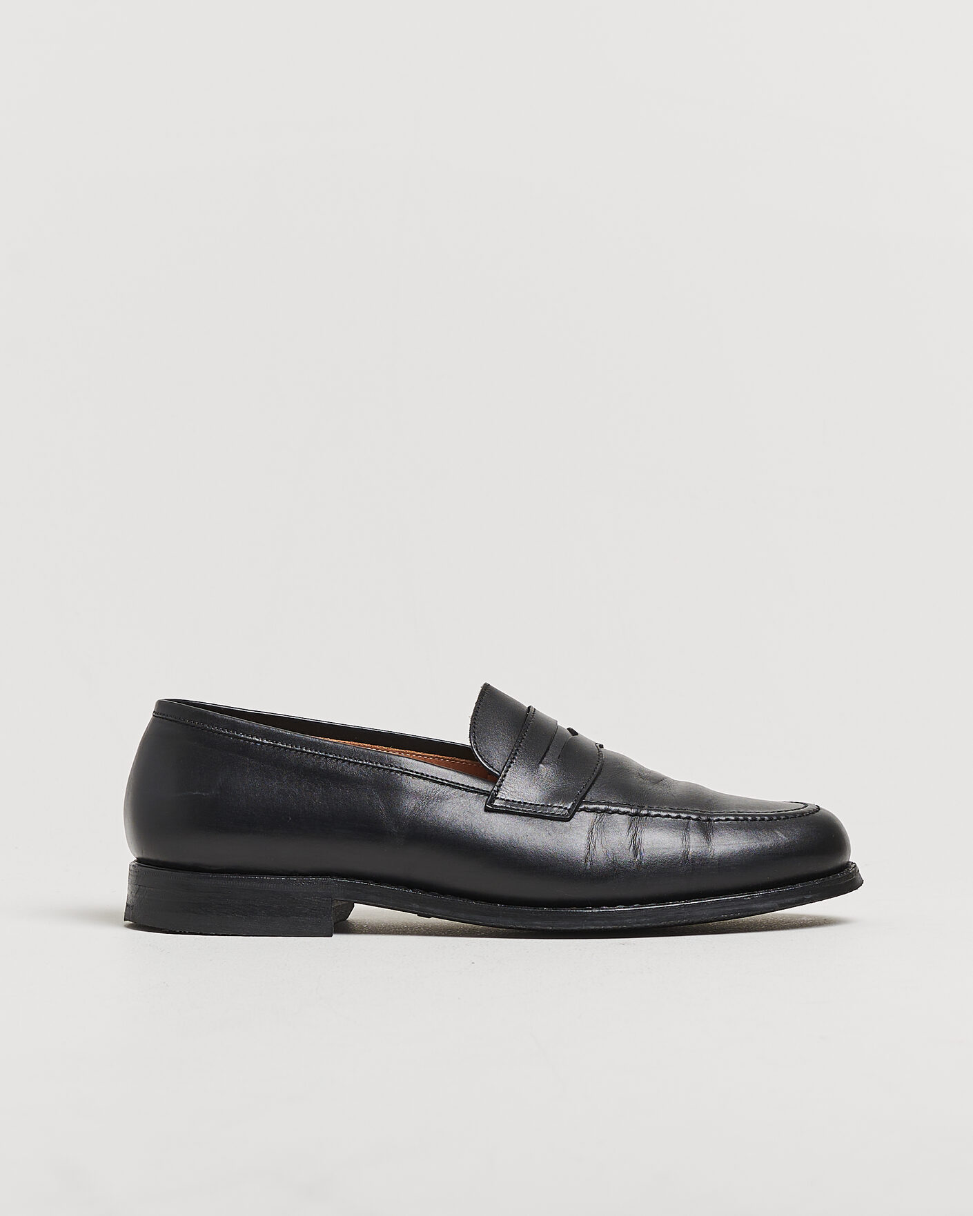 Herren | Pre-owned Rahmengenähte Schuhe | Pre-owned | Myrqvist Stenhammar II Loafer Black Calf UK8 - EU42