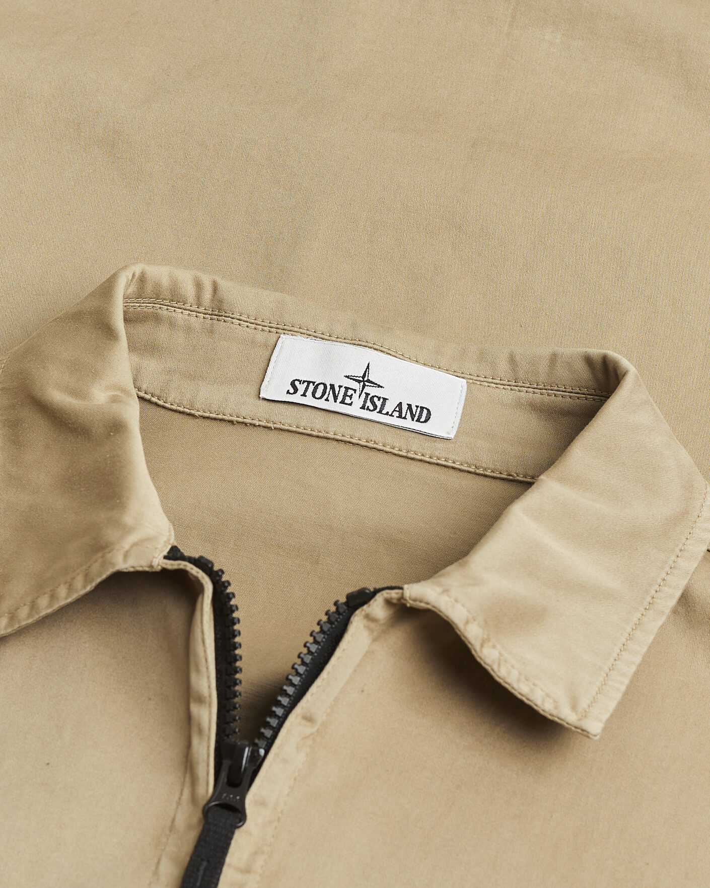 Herren | Pre-owned Jacken | Pre-owned | Stone Island Cotton Stretch Zip Overshirt Biscuit XL