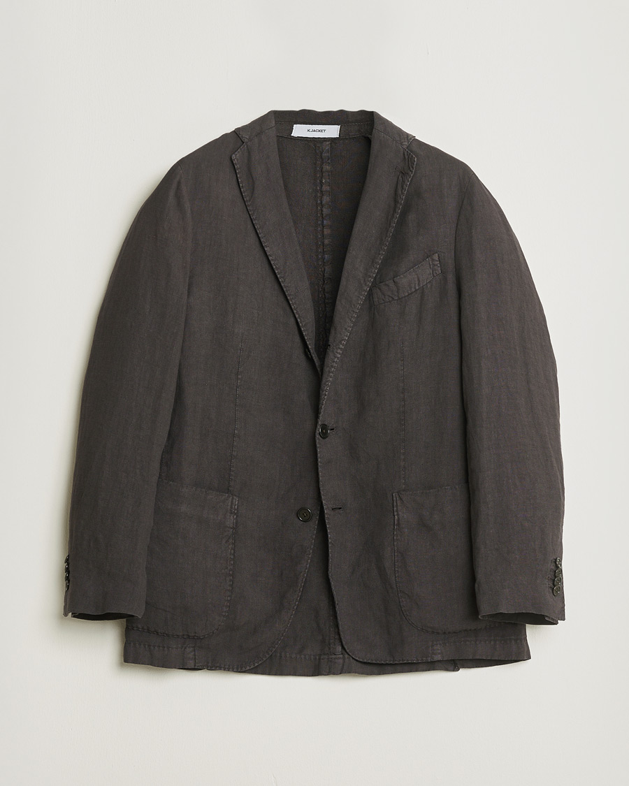 Herren | Pre-owned Sakkos | Pre-owned | Boglioli K Jacket Linen Blazer Dark Brown 46