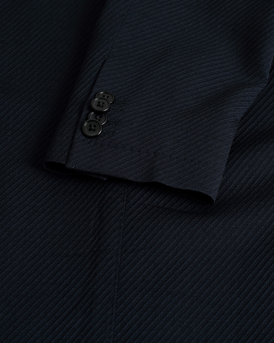 Herren | Corneliani Wool Blazer Navy 50 | Pre-owned | Corneliani Wool Blazer Navy 50