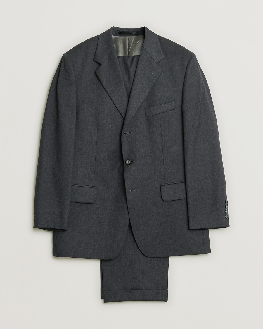 Herren | Pre-owned Anzüge | Pre-owned | Oscar Jacobson Vintage Wool Suit Dark Grey 50