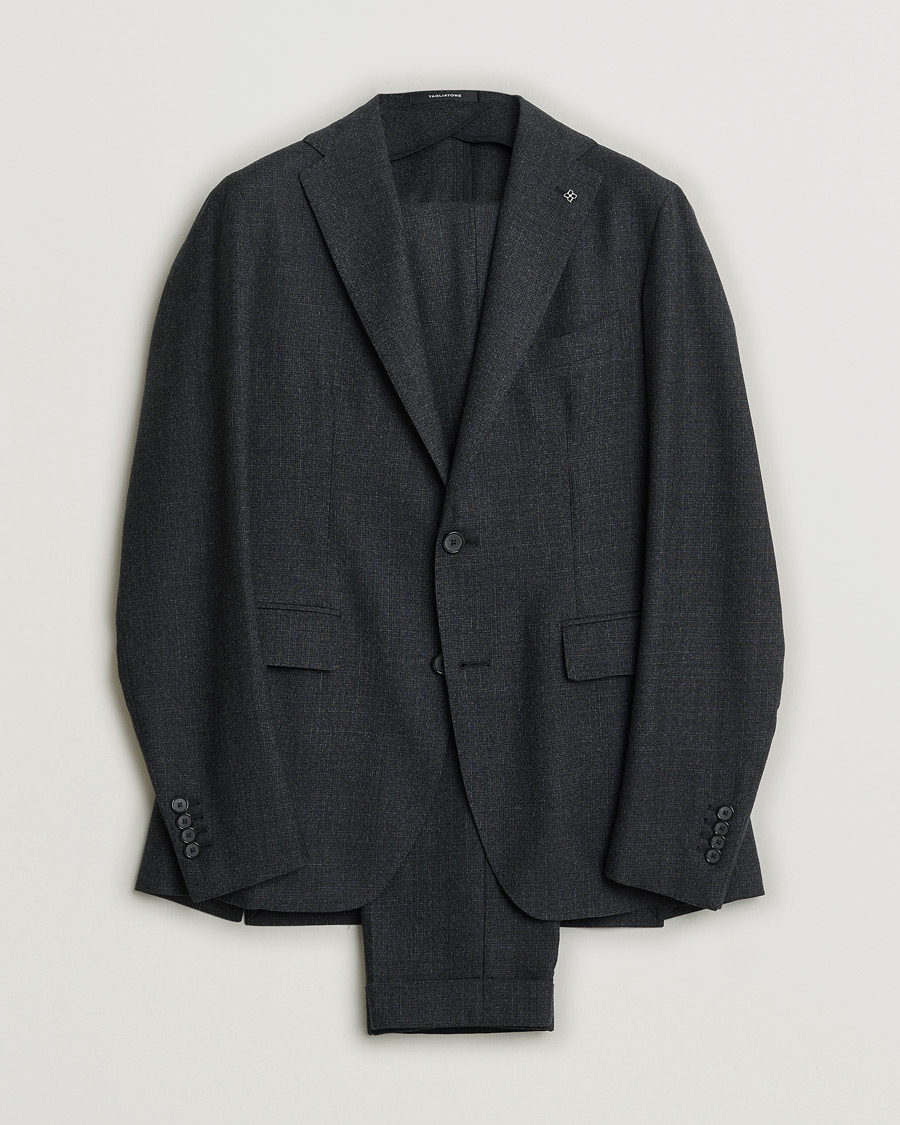 Herren | Pre-owned Anzüge | Pre-owned | Tagliatore Wool Suit Anthracite Melange 46