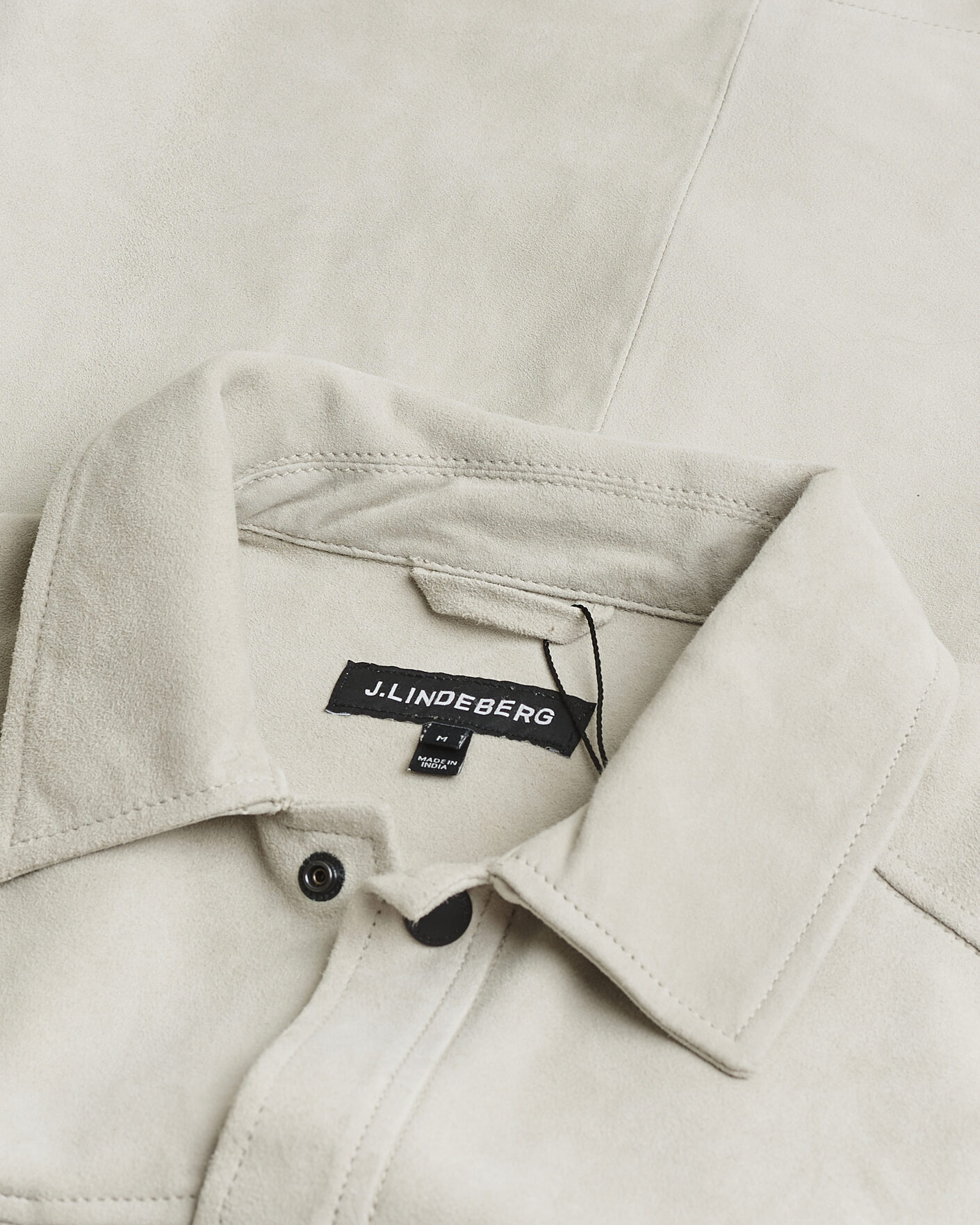 Herren | Pre-owned Hemden | Pre-owned | J.Lindeberg Wilden Suede Overshirt Moonbeam M