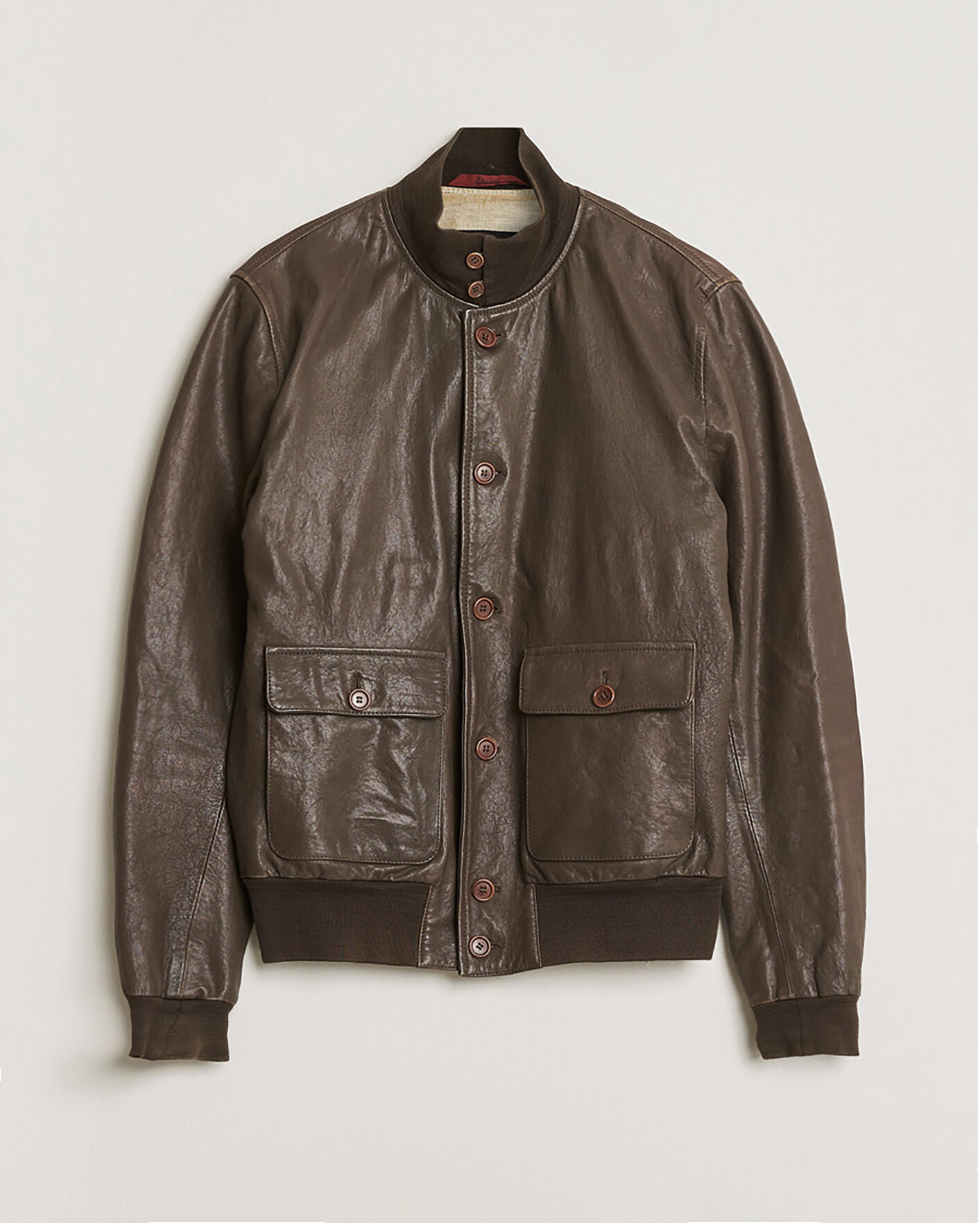 Herren | Pre-owned Jacken | Pre-owned | Stewart Calf Bomber Jacket Dark Brown L