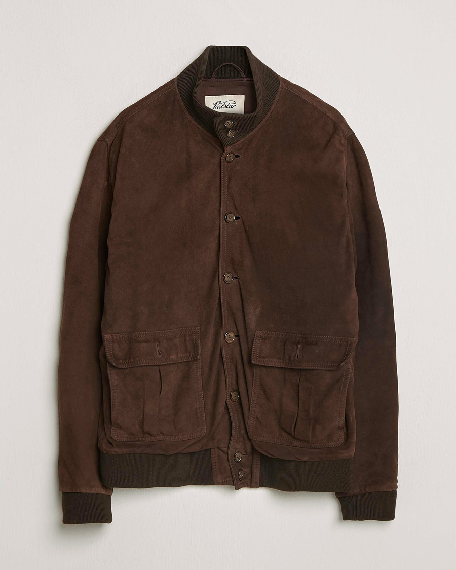 Herren | Pre-owned Jacken | Pre-owned | Valstar Valstarino Suede Jacket Dark Brown 54