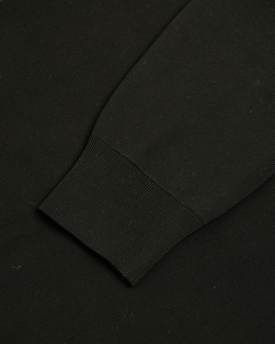 Herren | Moncler Hybrid Zip Cardigan Black | Pre-owned | Moncler Hybrid Zip Cardigan Black