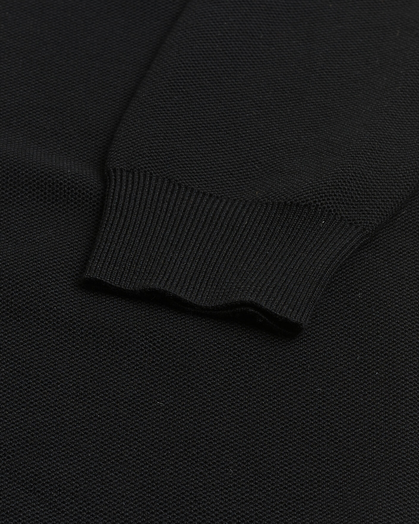 Herren | Pre-owned Pullover | Pre-owned | Ralph Lauren Purple Label Wool Pique Half Zip Polo Black L