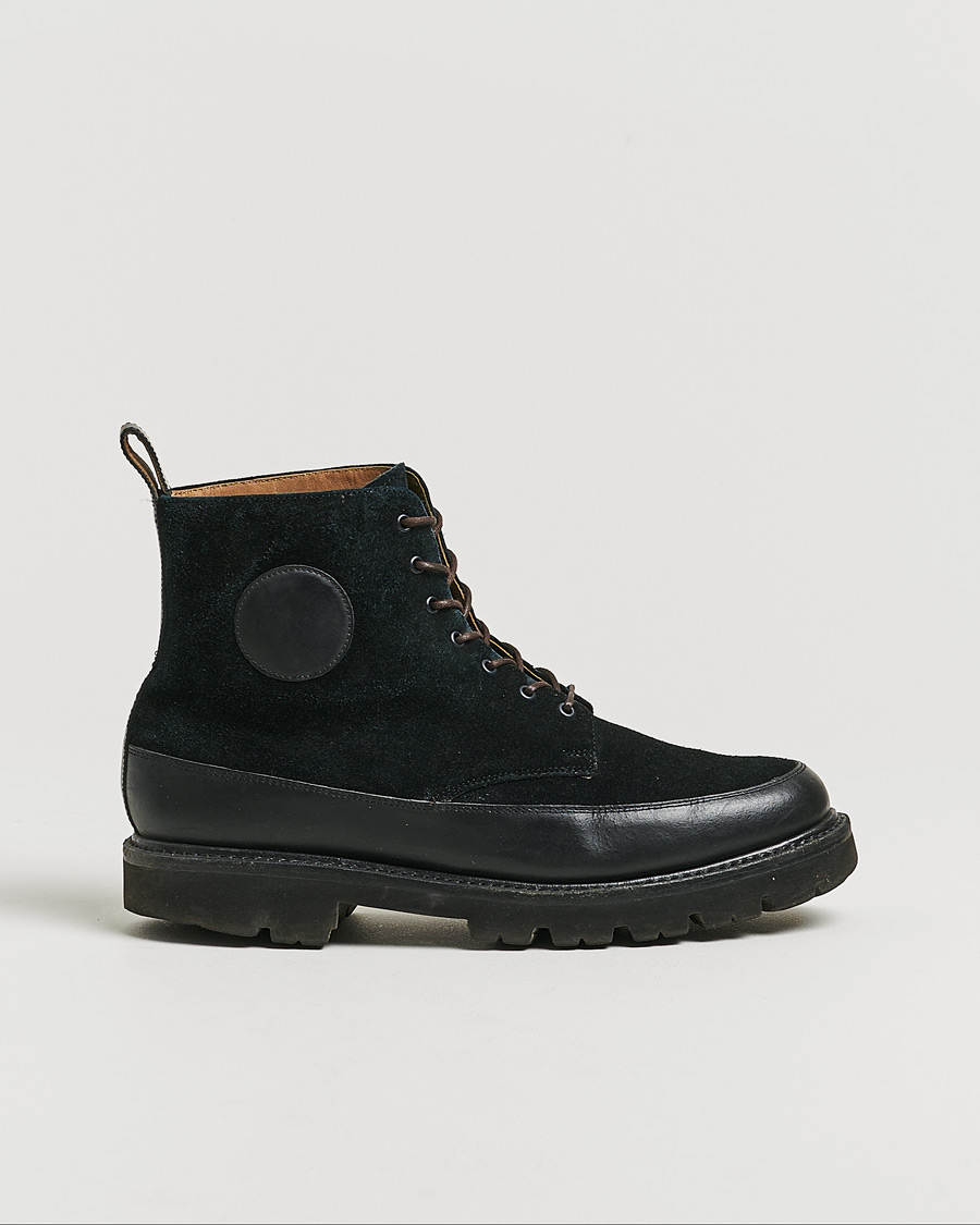Herren | Grenson Anton Suede Boot Black UK7 - EU41 | Pre-owned | Grenson Anton Suede Boot Black UK7 - EU41