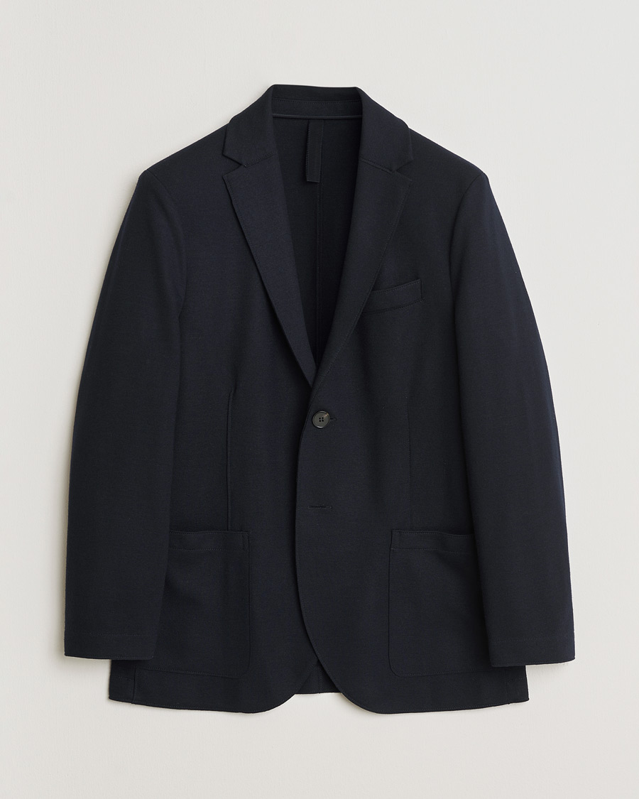 Herren | Pre-owned Sakkos | Pre-owned | Harris Wharf London Two Button Virgin Wool Blazer Navy 48