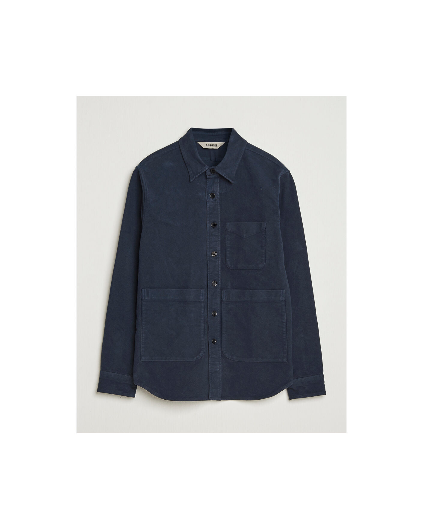 Herren | Pre-owned Hemden | Pre-owned | Aspesi Moleskine Utility Shirt Navy XL