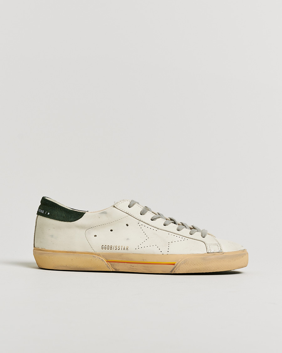 Herren | Pre-owned Schuhe | Pre-owned | Golden Goose Super-Star Sneakers White/Green 42
