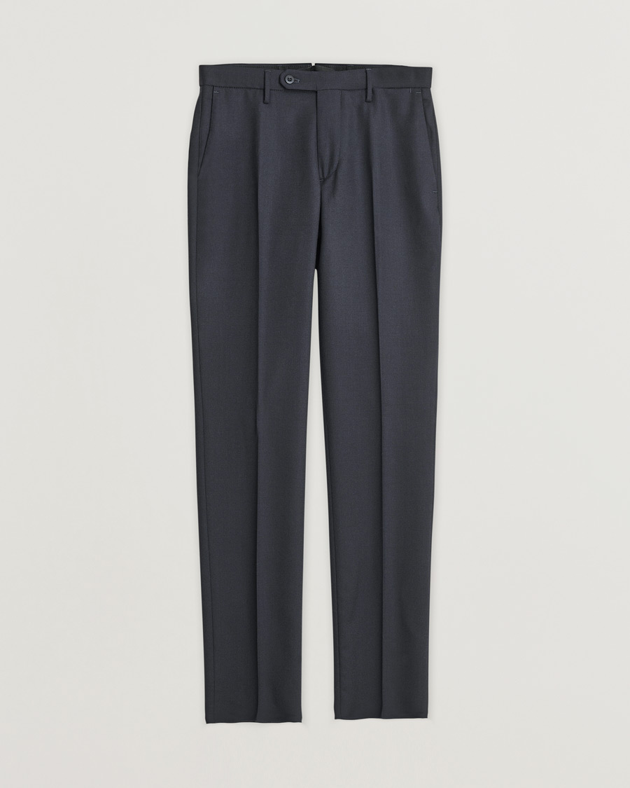 Herren | Pre-owned Hosen | Pre-owned | Slowear Tekno Sartorial Flannel Trousers Navy 44