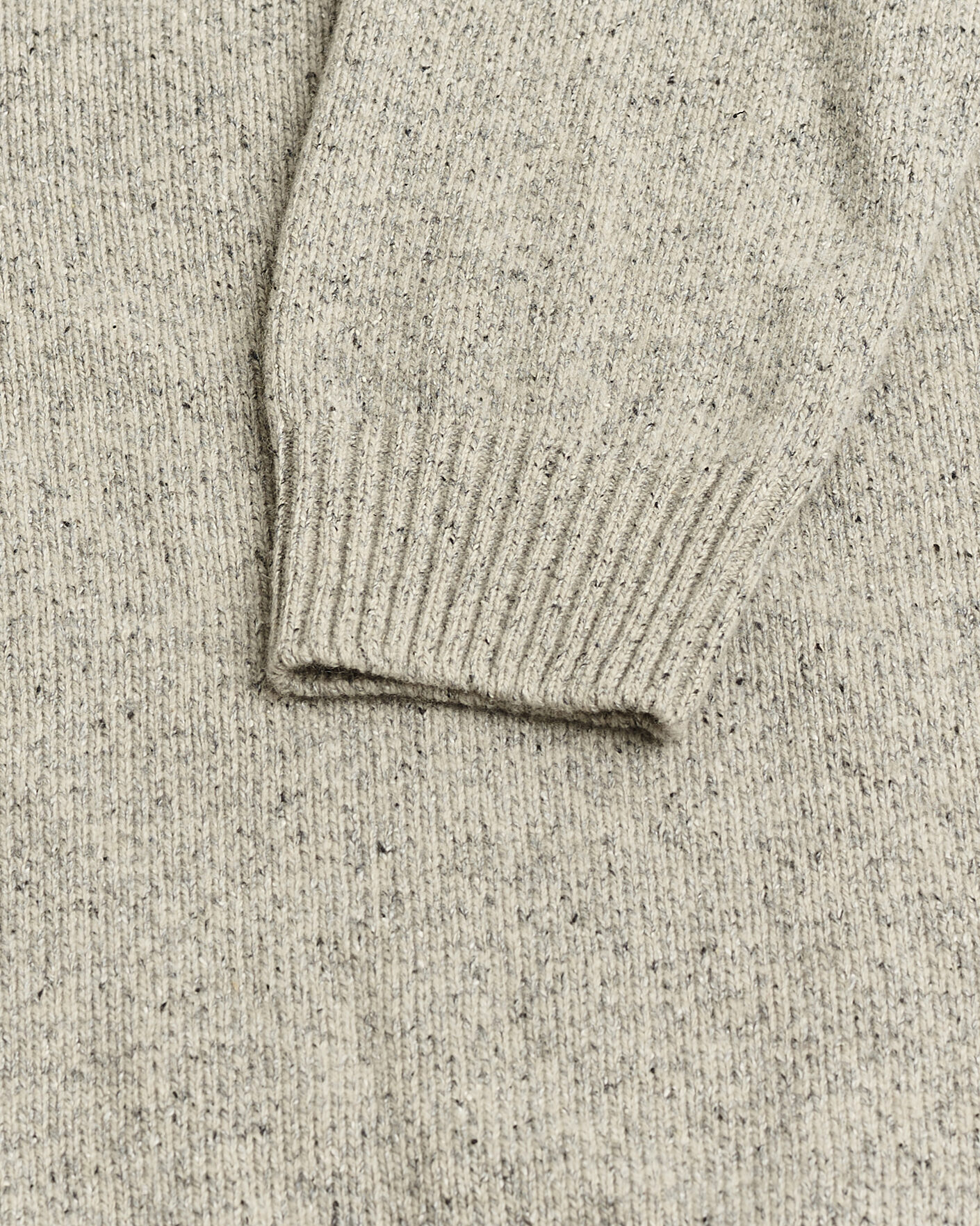 Herren | Pre-owned Pullover | Pre-owned | Gran Sasso Cashmere & Silk Blend Crew Neck Grey Melange 48