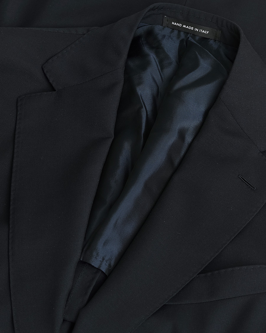 Herren | Caruso Mohair Blend Aida 3-Piece Suit Navy 50 | Pre-owned | Caruso Mohair Blend Aida 3-Piece Suit Navy 50