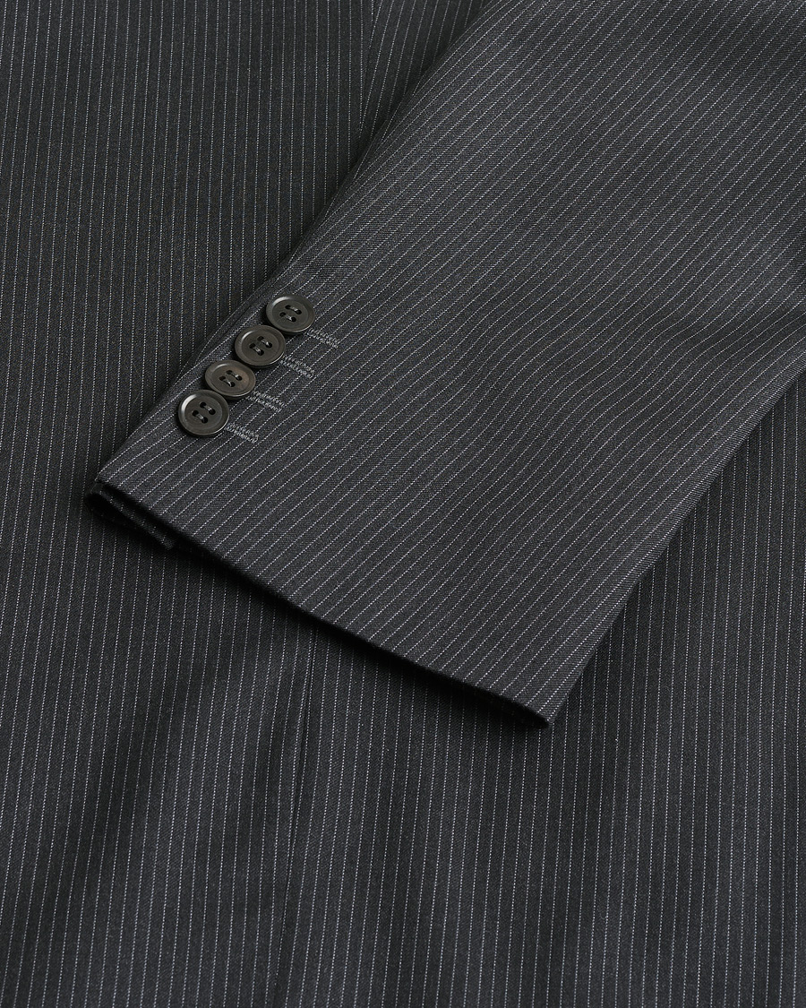 Herren | Pre-owned Anzüge | Pre-owned | Armani Collezioni Pinstriped Wool Suit Dark Grey 50