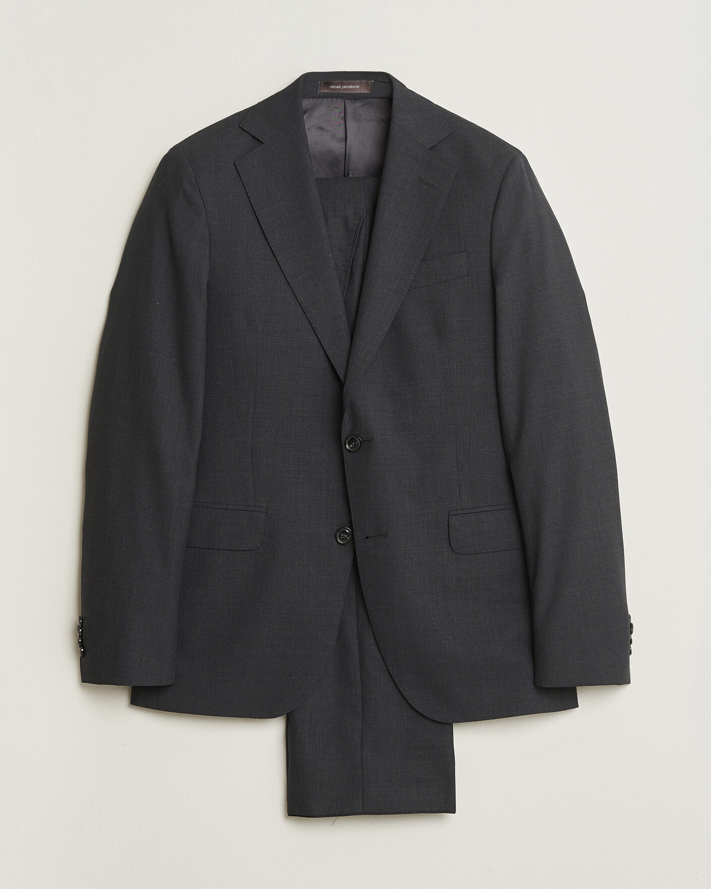 Herren | Pre-owned Anzüge | Pre-owned | Oscar Jacobson Ego Wool Suit Dark Grey 46