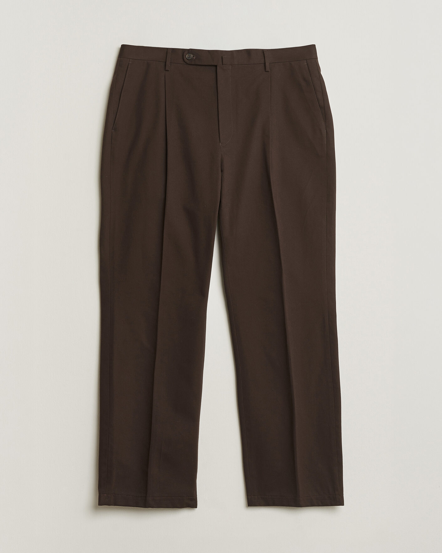Herren | Rubato High Waist Cotton Chino Brown 52 | Pre-owned | Rubato High Waist Cotton Chino Brown 52