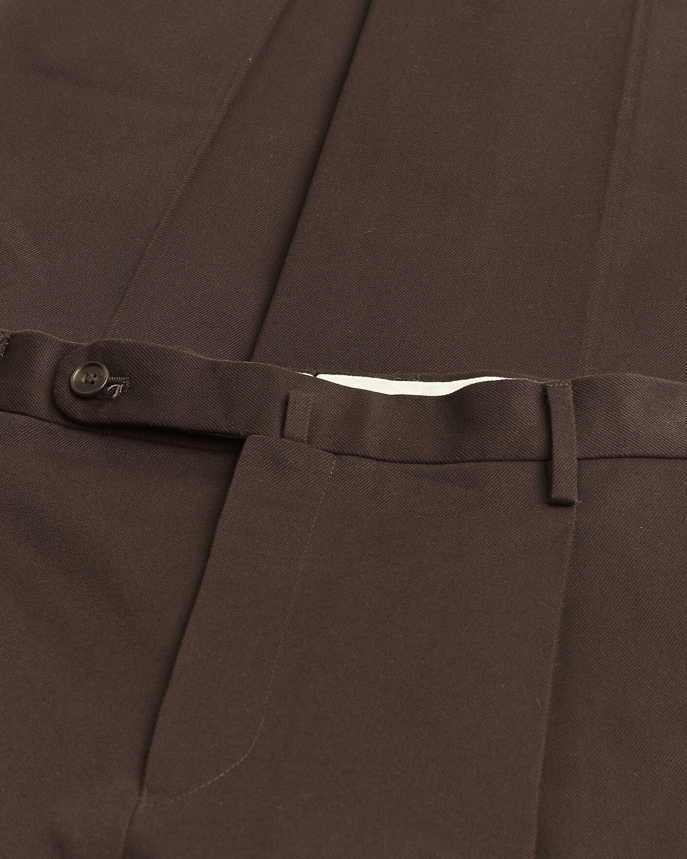 Herren | Pre-owned Hosen | Pre-owned | Rubato High Waist Cotton Chino Brown 52