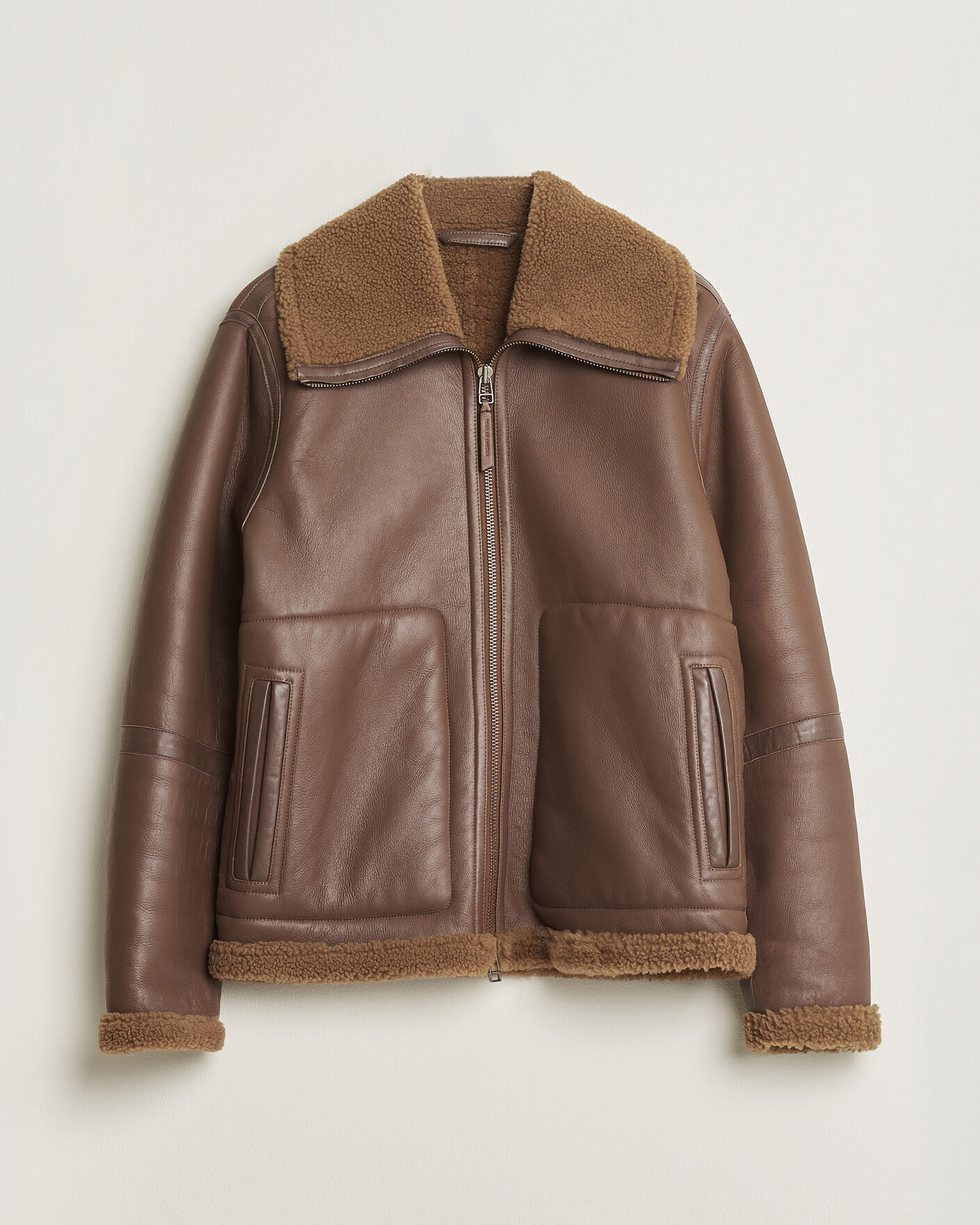 Herren | Pre-owned Jacken | Pre-owned | Tiger of Sweden Dace Shearling Jacket Brown M