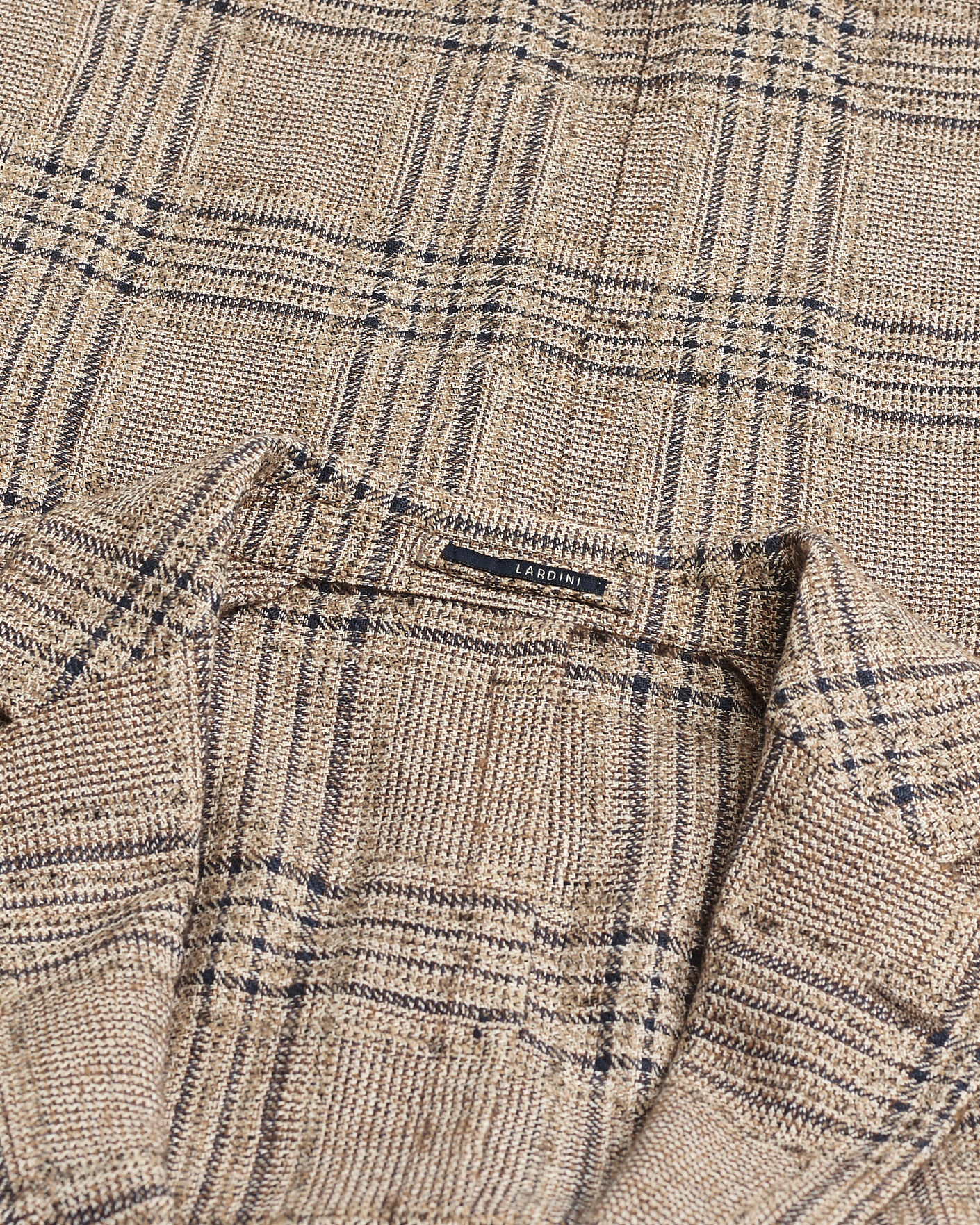 Herren | Pre-owned Sakkos | Pre-owned | Lardini Silk Blend Checked Blazer Brown 54