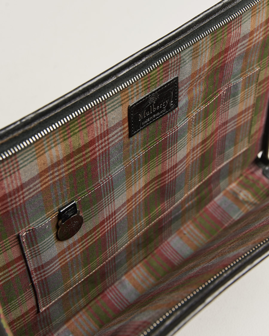 Herren | Pre-owned Accessoires | Pre-owned | Mulberry Vintage Document Bag Black Leather