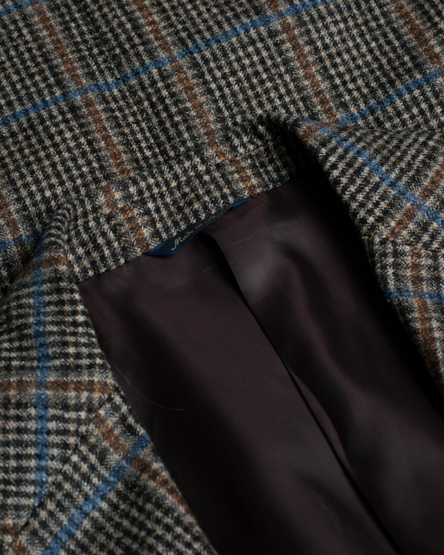 Herren | Pre-owned Sakkos | Pre-owned | Gabo Naopli Checked Wool Blazer Beige/Blue 52