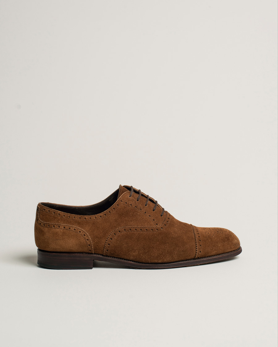 Herren | Pre-owned Schuhe | Pre-owned | Carmina Derbys Medium Brown Suede UK11,5 - EU45,5