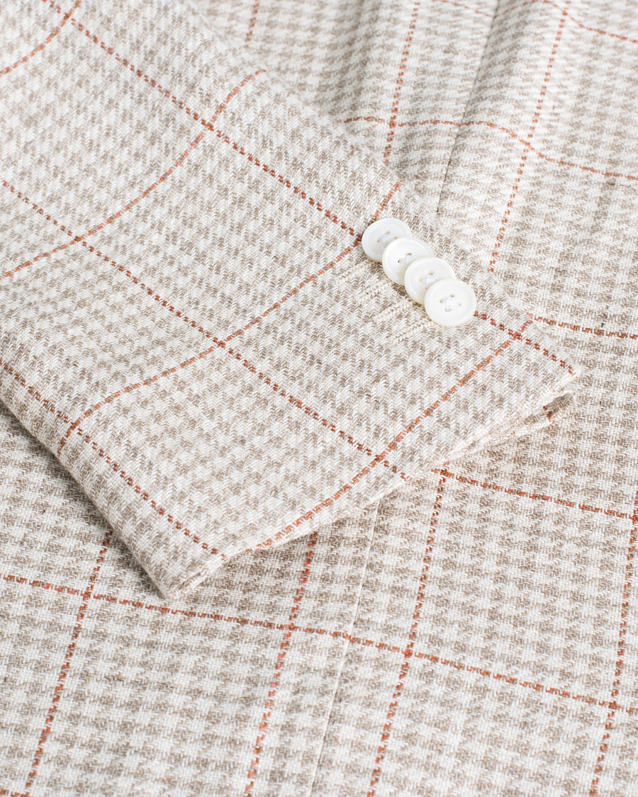 Herren | Corneliani Unconstructed Wool/Linen Blazer Beige 50 | Pre-owned | Corneliani Unconstructed Wool/Linen Blazer Beige 50