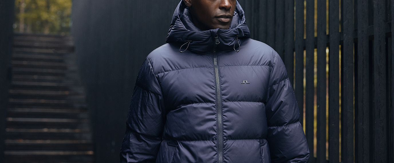 Three warm down jackets