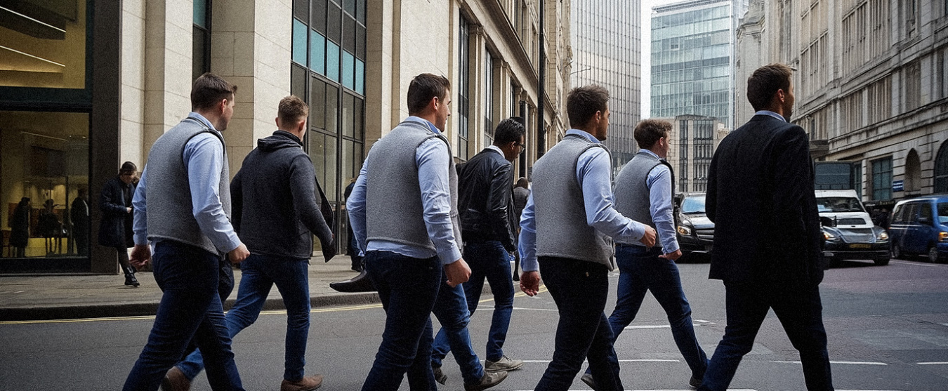 How the Fleece Vest Made Its Way from the Forest to the World of Finance
